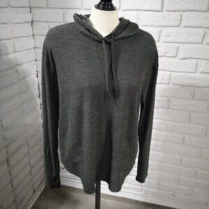 Old Navy Active Breathe On Ladies Size Large Lightweight Dark Grey Hoodie